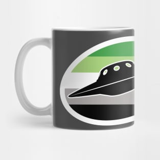 Aromantic UFO Cryptid Pride Mug